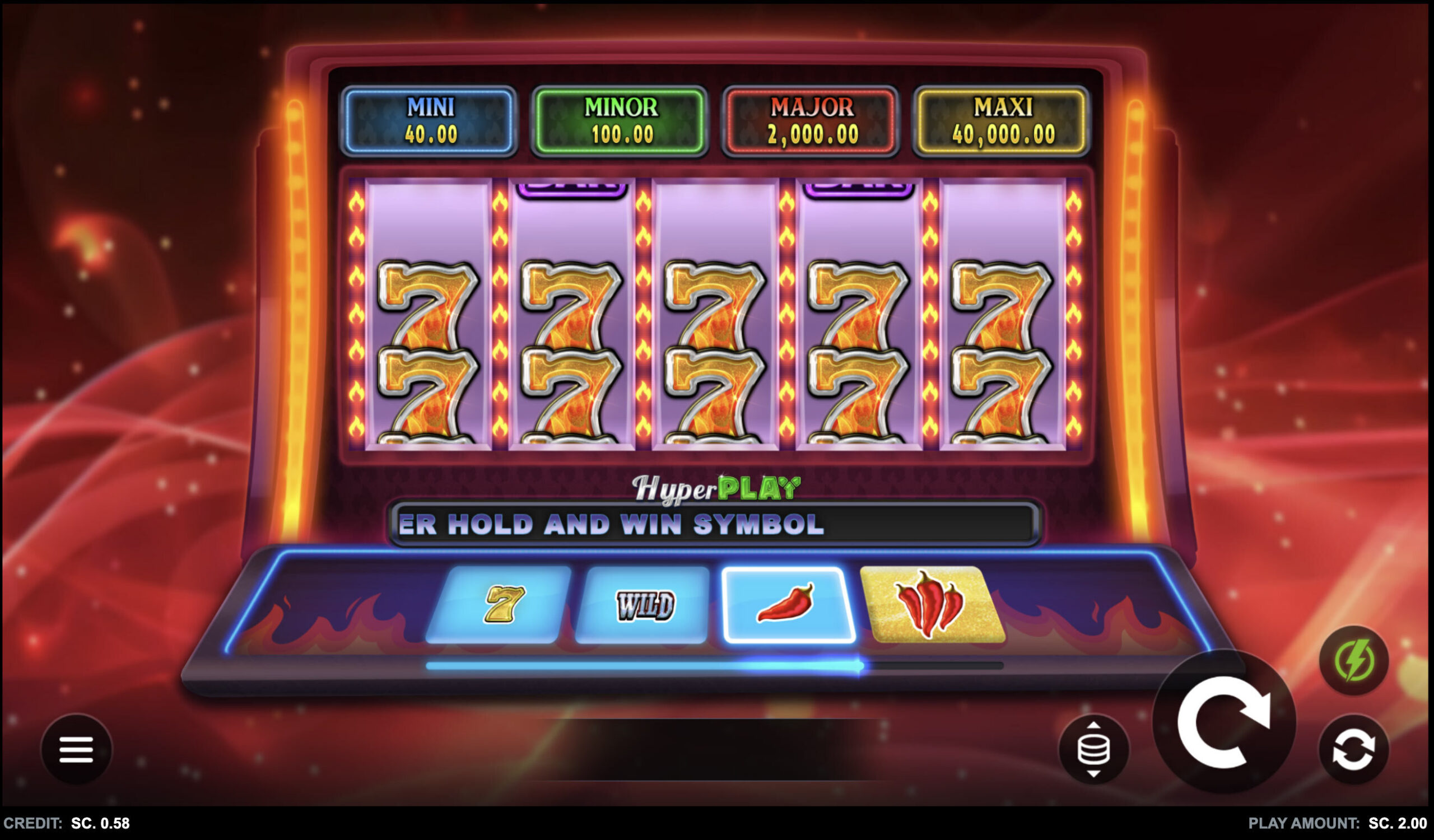 Chili Flame 7s Hold and Win